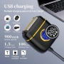 Нова Джобна електрическа самобръсначка USB-C LED IPX7 за пътуване мъже бръснене, снимка 4