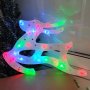 4228 Светещ коледен елен с преливащи LED свeтлини украса за стена, снимка 4