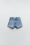 Нови Zara дънкови къси панталони, размер 38 (S/M), снимка 1