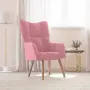 vidaXL Релакс стол, розов, кадифе（SKU: 328055）, снимка 2