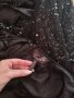 Camille LA VIE Официална черна дълга рокля с гол гръб #sparkling# пайети, мъниста, снимка 5