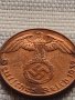 Монета 1 райхсфенинг 1937г. Германия Трети Райх с СХВАСТИКА за КОЛЕКЦИЯ 37758, снимка 7