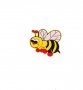 пчела пчеличка апликация за дреха дрехи самозалепваща се, снимка 1