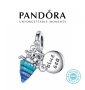 Талисман Pandora Пандора сребро 925 Sweety The Blue Sea Crab. Колекция Amélie, снимка 1 - Гривни - 42317565