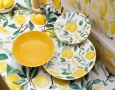 Ново! Порцеланов сервиз за хранене с Лимони/ - 18 части, снимка 1