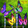 Соларна лампа за градина Пеперуда - КОД 4160, снимка 1