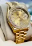 Rolex Day Date President Gold Champagne Diamond Bezel, снимка 1