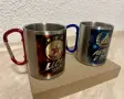 Метални чаши на футболни отбори Левски/ЦСКА, снимка 3