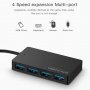 ANIMABG 4 Port USB Хъб 3.0 Hub 5Gbps Portable Compact, снимка 2