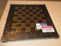 мед/месинг-жестока дъска за шах-внос швеицария 39х39х3см, снимка 2