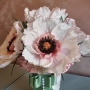 🌷 Ръчно изработена цветна аранжировка в бяло и розово от арт ателие Lollipop, снимка 7