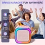 Чисто нова детска караоке система с безжични микрофони и LED светлини нова  , снимка 7