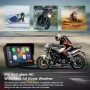 CARabc 5" IPS сензорен екран, преносим Apple Carplay за мотоциклет, снимка 3