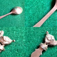 Посребрена декоративна лъжичка за чай с орнамент птица Додо, снимка 3 - Други ценни предмети - 37710943