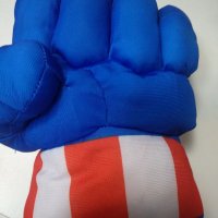Меки,обемни ръкавици на Капитан Америка, снимка 2 - Плюшени играчки - 38548220