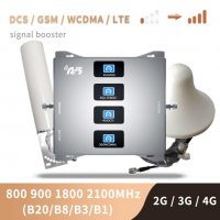 2G 3G 4G LTE Booster Усилвател GSM Сигнал  800~900~1800~2100 MHz Band 1/3/8/20