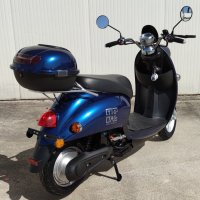 Електрически скутер с ретро дизайн модел TDR363Z в син цвят, снимка 5 - Мотоциклети и мототехника - 42766801