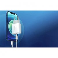 Ugreen CD137 USB-C PD 20W PD бързо зарядно устройство , снимка 2 - Оригинални зарядни - 40052855