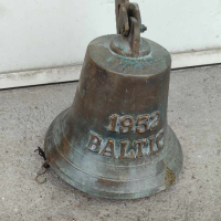 Стара бронзова камбана за врата 1952г, снимка 1 - Антикварни и старинни предмети - 44653843