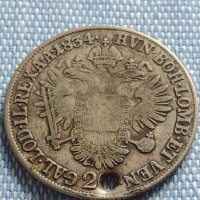 Сребърна монета 20 кройцера 1834г. Франц първи Будапеща Австрийска империя  13716, снимка 10 - Нумизматика и бонистика - 42888301