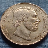 Монета 2 1/2 гулдена 1863г. Кралство Нидерландия Вилем трети 34931, снимка 7 - Нумизматика и бонистика - 42710977