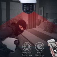 2020 RoboCam Въртяща безжична WiFi външна охранителна камера – FullHD 6LED, снимка 5 - IP камери - 29219251