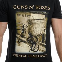 Нова мъжка тениска с дигитален печат на музикалната група GUNS'N ROSES - Chinese Democracy с гръб, снимка 5 - Тениски - 37699592