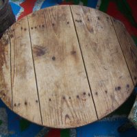 Стара ниска маса софра паралия синия, дървена, дърво, снимка 1 - Други - 31998274