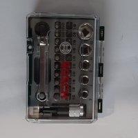 Bosch комплект накрайници, тресчотка и вложки, общо 27 части (2607017160), снимка 4 - Гедорета - 34342846