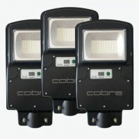 3БР. УЛИЧНА СОЛАРНА ЛАМПА COBRA 125W, снимка 1 - Соларни лампи - 33764476