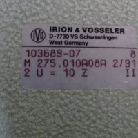 Брояч механичен IRION VOSSELER M275, снимка 9 - Резервни части за машини - 31802303
