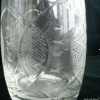 Стъклени чаши с гарафа  гравирани , снимка 9 - Антикварни и старинни предмети - 36401849
