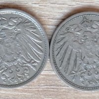 Лот от 4 броя по 10 пфенига Германска империя л12, снимка 2 - Нумизматика и бонистика - 33718170