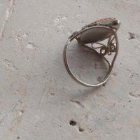 Стар РУСКИ филигранен пръстен със конячен  кехлибар , снимка 13 - Антикварни и старинни предмети - 35218427
