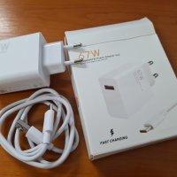 Оригинално зарядно Xiaomi 67W за бързо зареждане с USB-C кабел, снимка 5 - Резервни части за телефони - 44350831