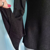 Луксозна блуза тип туника с черно ламе "Melanie lyne"® , снимка 5 - Туники - 36537131