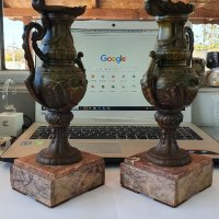 Красиви антикварни френски вази , снимка 3 - Антикварни и старинни предмети - 38499374