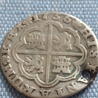 Сребърна монета 2 реала 1736г. Филип пети Севиля Испания 13647, снимка 1 - Нумизматика и бонистика - 42891010