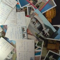 70 броя международни чужди пощенски картички някой от тях са пътували с марки и надписани , снимка 8 - Филателия - 40032924