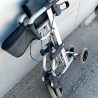 Инвалидна АЛУМИНИЕВА количка ролатор, проходилка, за хора в тежко положение,под наем или продажба, снимка 7 - Инвалидни колички - 21370773