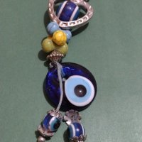 Ключодържател много красив стилен сувенир от Гърция стъкленото око на Назар амулет - 9470, снимка 2 - Други - 31205767