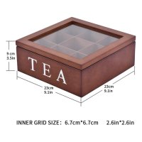 Дървена кутия за чай  венге, снимка 5 - Други стоки за дома - 42500743