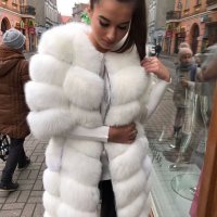 Дамско луксозно палто лисица код 319, снимка 1 - Палта, манта - 31816308