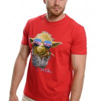 Нова мъжка тениска с трансферен печат Йода, Междузвездни войни (Star Wars), снимка 6 - Тениски - 37664060