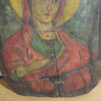 Стара  православна икона Света Богородица с посвещение  за здраве и благополучие., снимка 3 - Икони - 31085850