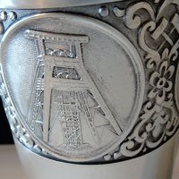 Чаша,халба от калай в чест на Миньорите. , снимка 11 - Антикварни и старинни предмети - 39967991