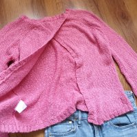 Розова блузка с отворен гръб, снимка 6 - Блузи с дълъг ръкав и пуловери - 29156272