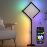 Нова Интерактивна Подова Лампа с Апликация - 16M Цветове, 300+ Режима, снимка 1 - Други - 44156138