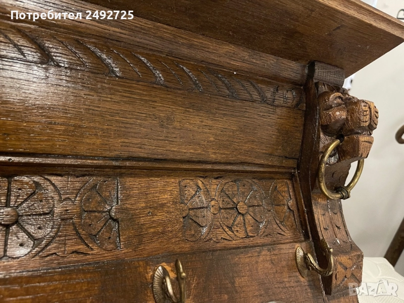 Закачалка дърворезба масив, снимка 1