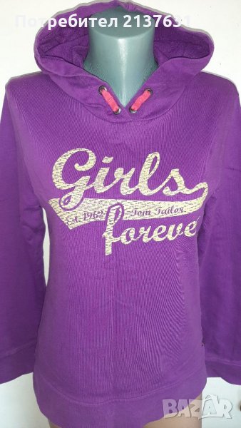 ДАМСКИ  СУИЧЪР Tom Tailor с Качулка  - Размер , снимка 1